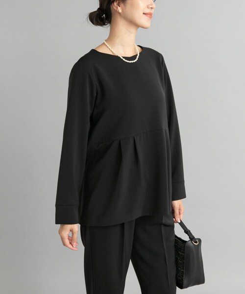 URBAN RESEARCH DOORS（アーバンリサーチドアーズ）の「ペプラムトップスセットアップ（セットアップ・レディース・NAVY/GREGE/BLACK・S/M）」の9枚目の写真