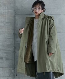 GEVS. | 大きいサイズファーブルゾンライナー付モッズコートGEVS.(モッズコート)