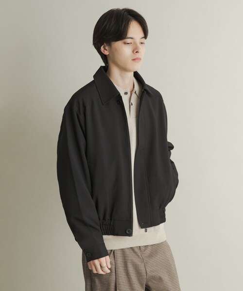 SENSE OF PLACE by URBAN RESEARCH（センスオブプレイスバイアーバンリサーチ）の「メランジバルーンジップブルゾン（ブルゾン・メンズ・BLACK/BEIGE/PURPLE・M/L）」の5枚目の写真