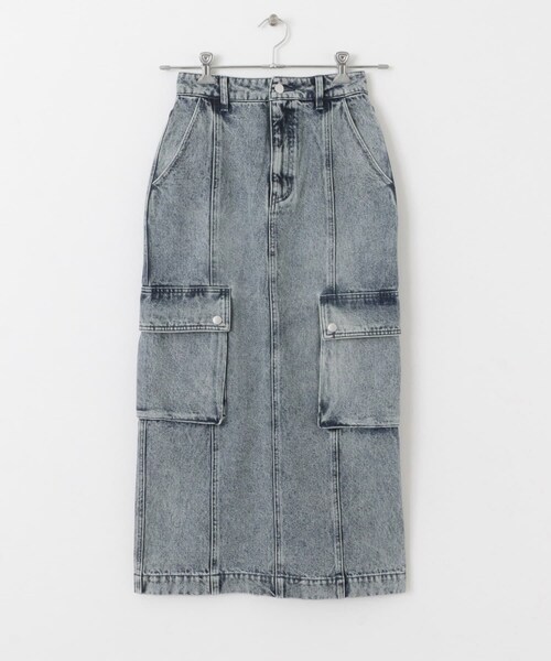 SENSE OF PLACE by URBAN RESEARCH（センスオブプレイスバイアーバンリサーチ）の「カーゴデニムスカート（デニムスカート・レディース・L.INDIGO/D.INDIGO・S/M）」の9枚目の写真