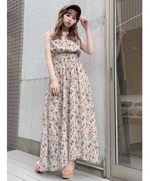 dazzlin | CHAMELEON FLOWERシャーリングワンピース(ワンピース)