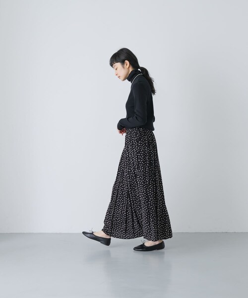 かぐれ（カグレ）の「ドットギャザースカート（スカート・レディース・BLACK・Free）」の9枚目の写真