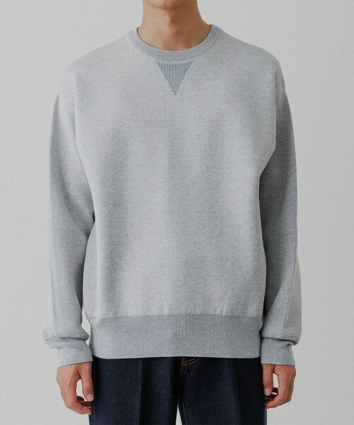 ADAM ET ROPE'（アダムエロペ）の「杢スウェット ニット プルオーバー（ニット/セーター・メンズ・チャコール/グレー系/ベージュ系・L/M/S）」の12枚目の写真