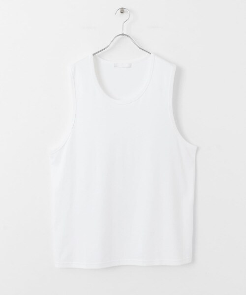 SENSE OF PLACE by URBAN RESEARCH（センスオブプレイスバイアーバンリサーチ）の「コットンスムースタンクトップ（タンクトップ・メンズ・BLACK/WHITE/BEIGE・M/L）」の8枚目の写真