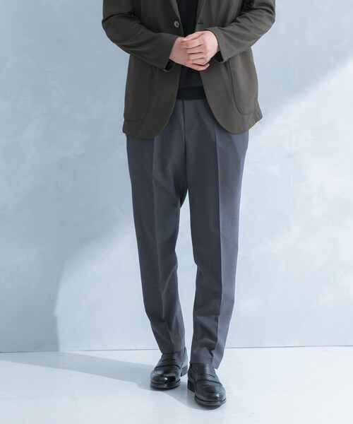 URBAN RESEARCH DOORS(アーバンリサーチドアーズ)の「LIFE STYLE TAILOR リネンライクコンフォータブルパンツ(スラックス・メンズ・BLUE NAVY/GRAY/OLV BROWN・S/M/L/XL)」の8枚目の写真