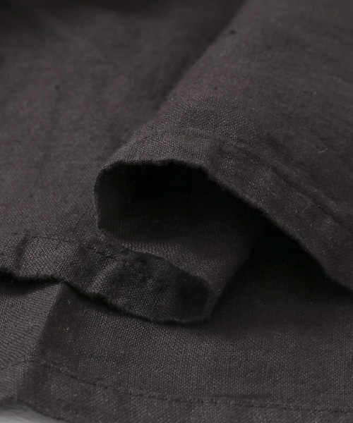 かぐれ(カグレ)の「Honnete Half-Sleeve Gather Shirts(シャツ/ブラウス・レディース・Ice Grey/Coral/Bk Choco・one)」の8枚目の写真