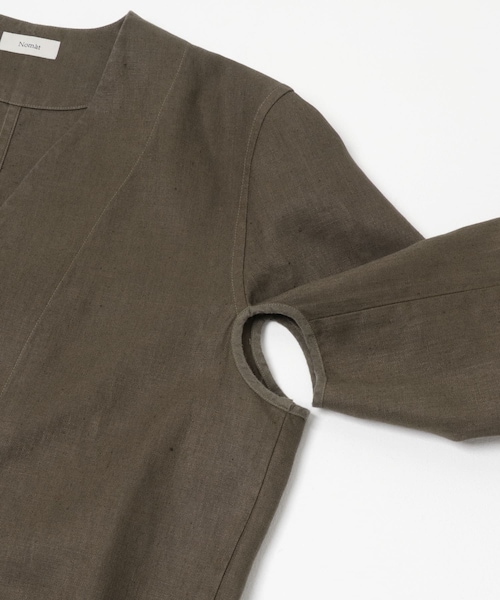 URBAN RESEARCH（アーバンリサーチ）の「Nomat　PIPING JACKET/HERRINGBONE（テーラードジャケット・レディース・BROWN・2）」の5枚目の写真