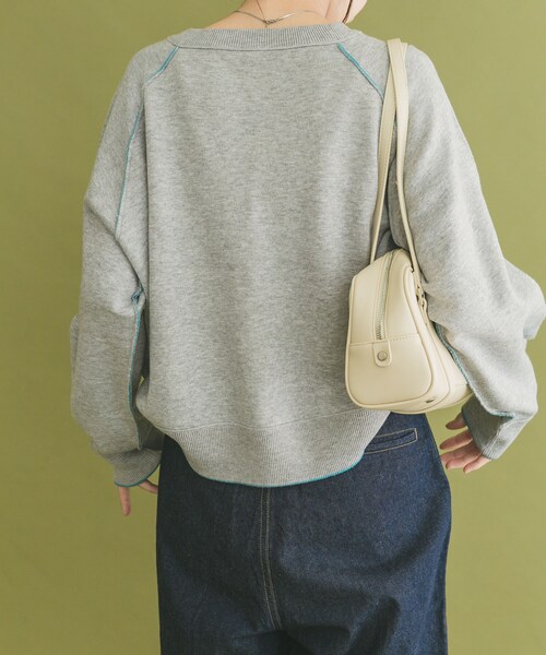 ITEMS URBANRESEARCH(アイテムズ アーバンリサーチ)の「リバーシブルスウェットライクニット(ニット/セーター・レディース・GRY×BLU/NVY×RED/YEO×BRN・FREE)」の10枚目の写真
