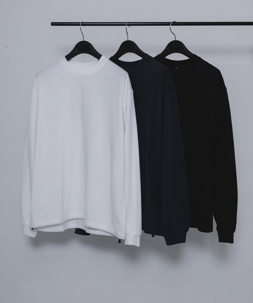URBAN RESEARCH（アーバンリサーチ）の「ES.1　LS T-shirts（Tシャツ/カットソー・メンズ・white/navy/black・M/L/XL）」の6枚目の写真