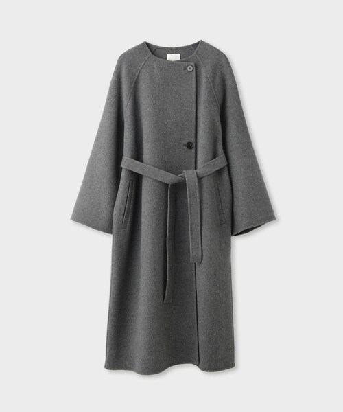 ROPE'（ロペ）の「【一部店舗限定】【REALM（レルム）】DOUBLE-FACED LONG COAT｜ロングコート（その他アウター・レディース・ブラック/チャコール・36/38）」の14枚目の写真
