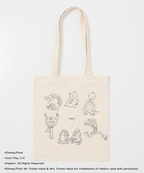 KBF（ケイビーエフ）の「TOYSTORY/トートバッグ（トートバッグ・レディース・IVORY/CHARCOAL・One）」の9枚目の写真