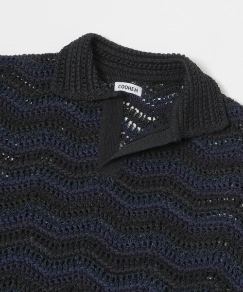 THE GOODLAND MARKET（ザグッドランドマーケット）の「米富繊維　ZIGZAG SUKASHI KNIT PULLOVER（ニット/セーター・レディース・64BLACK/02RED/40IVORY・FREE）」の16枚目の写真
