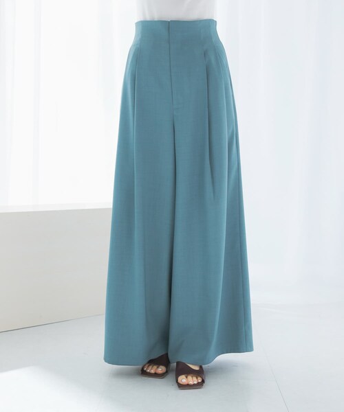 URBAN RESEARCH ROSSO（アーバンリサーチロッソ）の「ハイウエストワイドパンツ（その他パンツ・レディース・lightbeige/blue・36/38）」の13枚目の写真