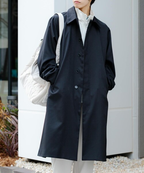 SENSE OF PLACE by URBAN RESEARCH（センスオブプレイスバイアーバンリサーチ）の「ステンカラーコート（テーラードジャケット・メンズ・BEIGE/BLACK/MINT・M/L）」の6枚目の写真