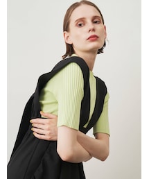 ELENDEEK | HALF SLEEVE RIB KT(ニット/セーター)