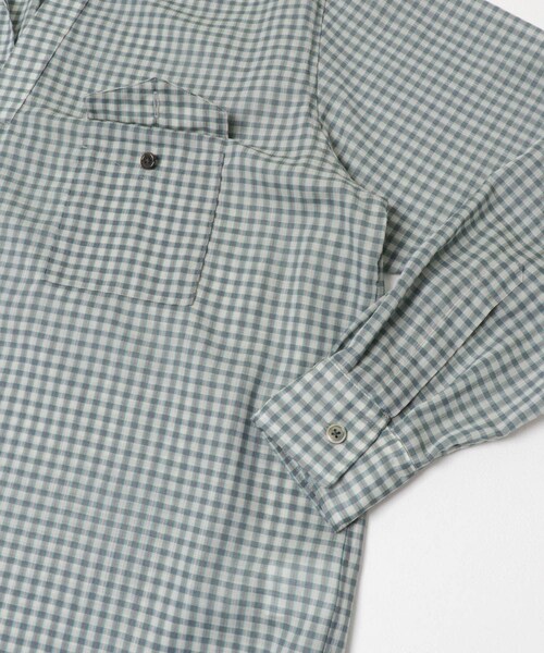 URBAN RESEARCH（アーバンリサーチ）の「ULTERIOR　WOOL CHECK SKIPPER SHIRTS（シャツ/ブラウス・メンズ・BLACK GREY/GREEN GREY・4/5）」の13枚目の写真
