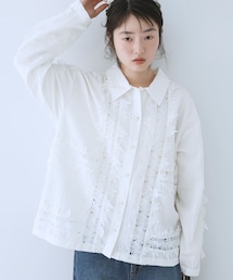 KBF | ヴィンテージライクレースシャツ(シャツ/ブラウス)