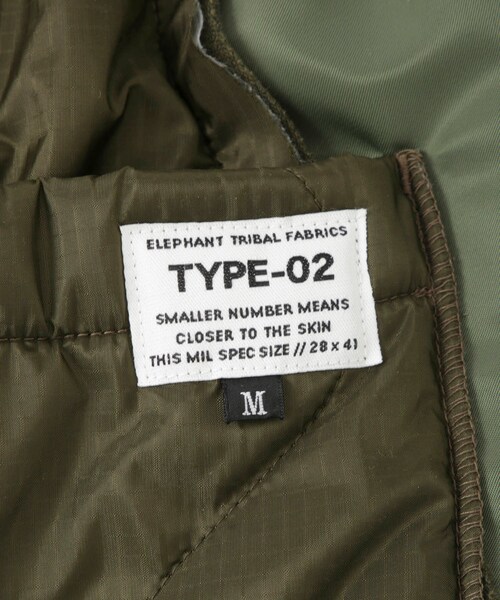 ADAM ET ROPE'（アダムエロペ）の「【elephant TRIBAL fabrics/エレファントトライバルファブリクス】Cut Off Quilting Cargo Pants（カーゴパンツ・メンズ・ブラック/カーキ・M）」の11枚目の写真