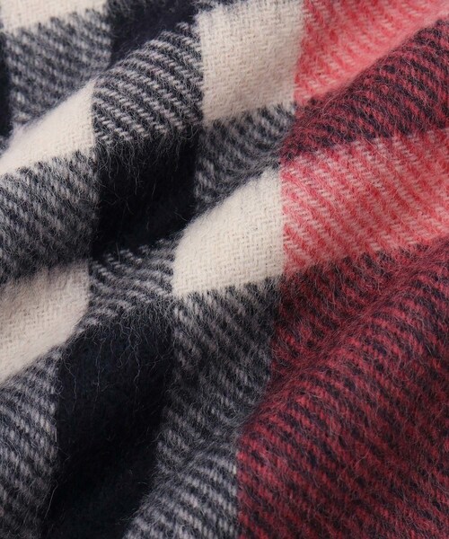 ADAM ET ROPE'（アダムエロペ）の「【公式サイト限定】【Joshua Ellis（ジョシュアエリス）】カシミヤチェックストール（ストール/ショール・レディース・グリーン/ダークブラウン/レッド・F）」の19枚目の写真