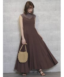 dazzlin | クルミフロントフレアキャミワンピース(ワンピース)