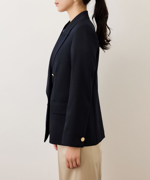 ROPE'（ロペ）の「ストレッチ金ボタンブレザージャケット（テーラードジャケット・レディース・ネイビー・36/38）」の16枚目の写真
