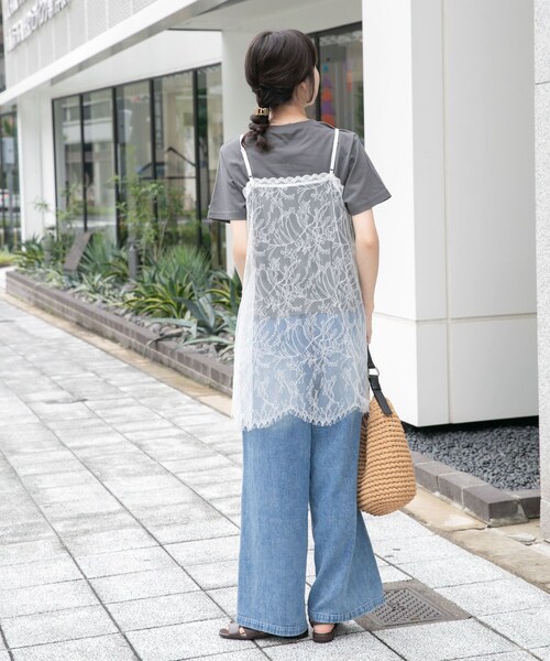 ITEMS URBANRESEARCH(アイテムズ アーバンリサーチ)の「レースキャミソール(キャミソール・レディース・WHT/BLK・Free)」の8枚目の写真