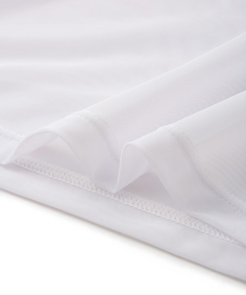 ROPE'(ロペ)の「【UV】【接触冷感】メッシュ切替ラウンドプルオーバー(Tシャツ/カットソー・レディース・ホワイト・L/M/S)」の11枚目の写真