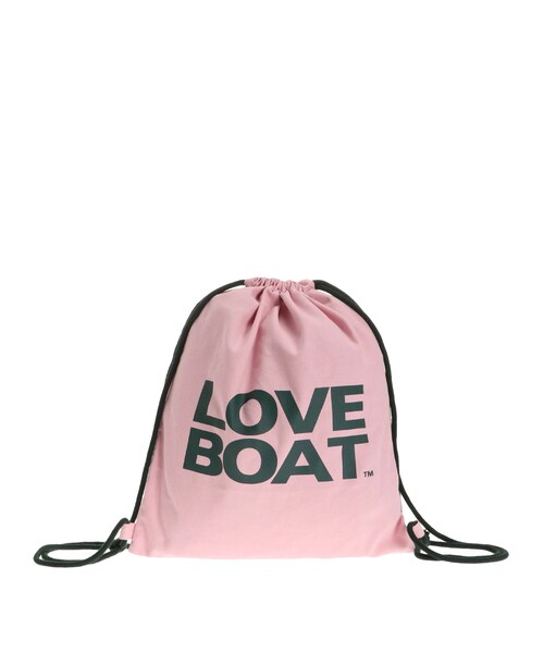 jouetie（ジュエティ）の「LOVE BOAT ショッパーナップサック【コラボ】（エコバッグ/サブバッグ・レディース・オフホワイト/ピンク・F）」の2枚目の写真