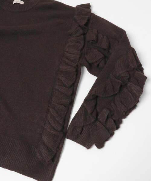 LAATO（ラート）の「frill frill knit（ニット/セーター・レディース・チョコレート/ミッドナイト/ハニー・FREE）」の9枚目の写真