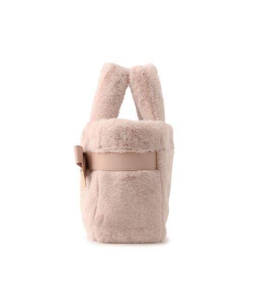 VIS（ビス）の「【2WAY】ファーリボントートバッグ（トートバッグ・レディース・チャコール/キナリ/ピンク・F）」の17枚目の写真