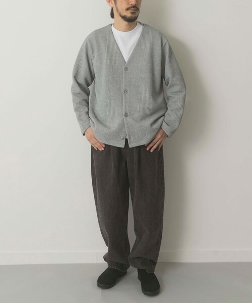 ITEMS URBANRESEARCH（アイテムズ アーバンリサーチ）の「ジオメジャカード カットソーカーディガン（カーディガン/ボレロ・メンズ・GRY/D.BLU/BLK・M/L）」の18枚目の写真