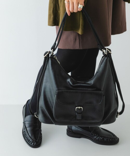 RODE SKO（ロデスコ）の「2WAYショルダーリュック（バックパック/リュック・レディース・BLACK/BROWN・One）」の7枚目の写真