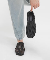 KBF | スクエアトゥメッシュシューズ(サンダル)