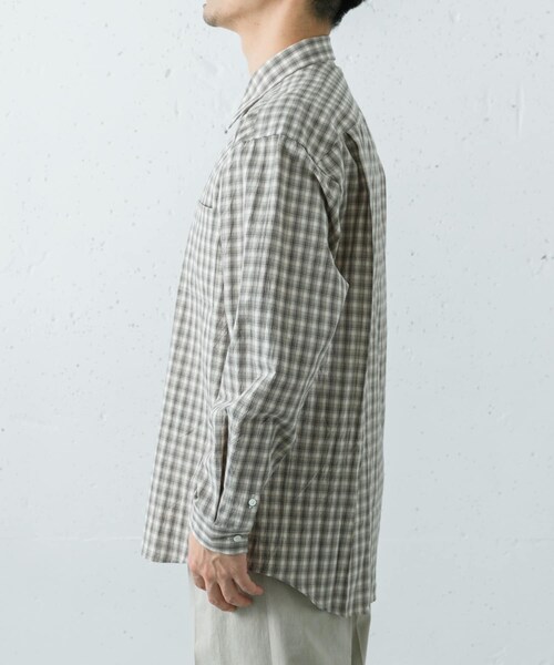 URBAN RESEARCH(アーバンリサーチ)の「FUJI COTTON CHECK SHIRTS(シャツ/ブラウス・メンズ・GRAY/BROWN・4/5)」の6枚目の写真