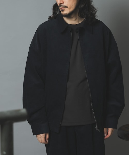 ITEMS URBANRESEARCH(アイテムズ アーバンリサーチ)の「『セットアップ対応』プレミアムコーデュロイドリズラージャケット(ブルゾン・メンズ・IVORY/BLACK/BROWN/NAVY・M/L)」の4枚目の写真
