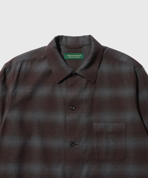 ADAM ET ROPE'(アダムエロペ)の「FLANNEL CHECK COVERALL(カバーオール・メンズ・グリーン系・L/M/S)」の8枚目の写真