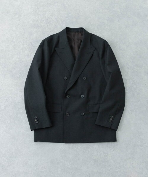 URBAN RESEARCH（アーバンリサーチ）の「new basic　BRADFORD WOOL W JACKET（テーラードジャケット・メンズ・BLACK/BROWN・M/L/XL）」の5枚目の写真