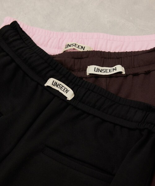 ADAM ET ROPE'(アダムエロペ)の「【サステナブル】UNSEENジャージパンツ(その他パンツ・レディース・ブラック/ダークブラウン/ピンク・36/38)」の15枚目の写真