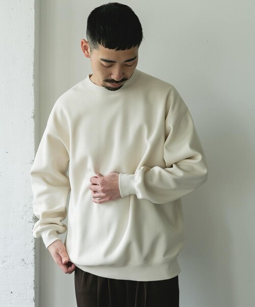 URBAN RESEARCH DOORS(アーバンリサーチドアーズ)の「ワッフルフリースクルーネックプルオーバー(Tシャツ/カットソー・メンズ・ECRU/GRAY/BLACK・M/L)」の14枚目の写真