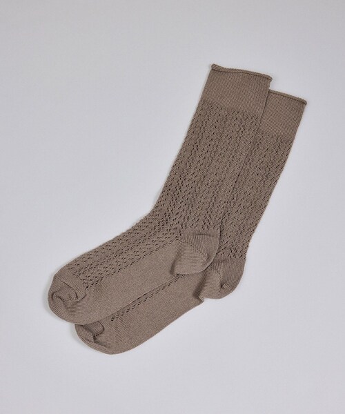 ADAM ET ROPE'（アダムエロペ）の「【CONLEAD（コンリード）】Lace Short / レースソックス（ソックス/靴下・レディース・ホワイト/ダークブラウン/ベージュ/パープル・F）」の13枚目の写真