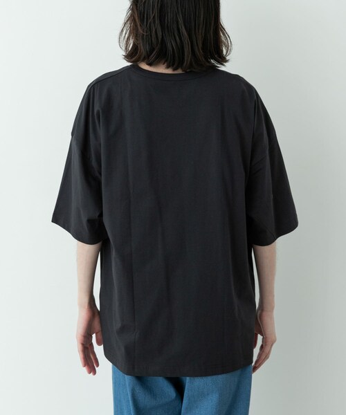 URBAN RESEARCH Sonny Label（アーバンリサーチサニーレーベル）の「SHELTECH　WIDE T-SHIRTS（Tシャツ/カットソー・メンズ・BLACK/WHITE/GRAY・M/L/XL）」の9枚目の写真