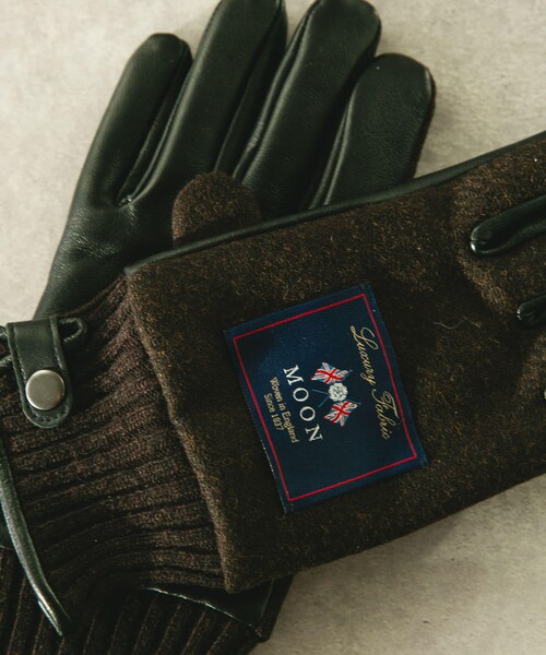 URBAN RESEARCH DOORS(アーバンリサーチドアーズ)の「MOONツイードレザーグローブ(ベルト・メンズ・CHARCOAL/NAVY/BEIGE/BROWN・-)」の12枚目の写真