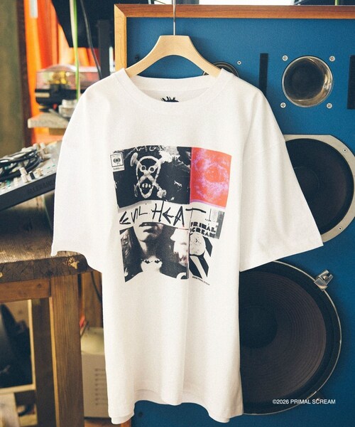 bonjour records(ボンジュールレコーズ)の「Primal Scream/プライマル・スクリーム for bonjour records Official T-shirt(Tシャツ/カットソー・レディース・ホワイト/ホワイト系・L/M/XL)」の15枚目の写真
