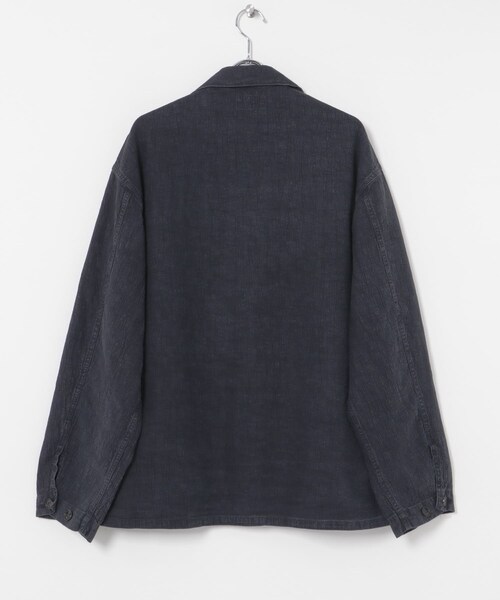 URBAN RESEARCH（アーバンリサーチ）の「HERILL　Linen P41 CoverallJacket（カバーオール・メンズ・Natural/Navy・2/3）」の11枚目の写真