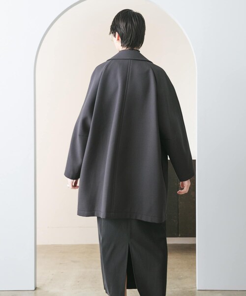 URBAN RESEARCH（アーバンリサーチ）の「ボンディングチェスターコート（チェスターコート・レディース・CHARCOAL/BLACK・FREE）」の18枚目の写真