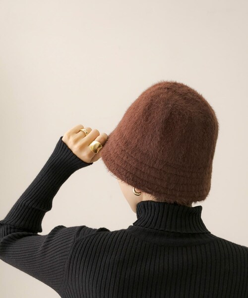 URBAN RESEARCH Sonny Label（アーバンリサーチサニーレーベル）の「シャギーハット（ハット・レディース・オフ/ブラック/ブラウン・one）」の3枚目の写真