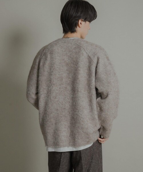 SENSE OF PLACE by URBAN RESEARCH(センスオブプレイスバイアーバンリサーチ)の「ブークレVネックカーディガン(カーディガン/ボレロ・メンズ・CHARCOAL/GREIGE/GREEN/RED・M/L)」の19枚目の写真