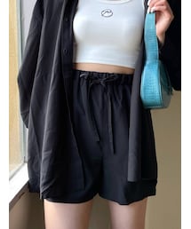 EMODA | 【セットアップ着用可】リラックスハイウエストショートパンツ(その他パンツ)
