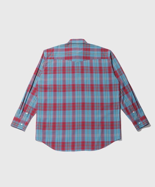 ADAM ET ROPE'(アダムエロペ)の「【AURALEE/オーラリー】HIGH TWIST COTTON SILK CHECK SHIRT(シャツ/ブラウス・メンズ・ブルー系/ピンク・3/4/5)」の16枚目の写真
