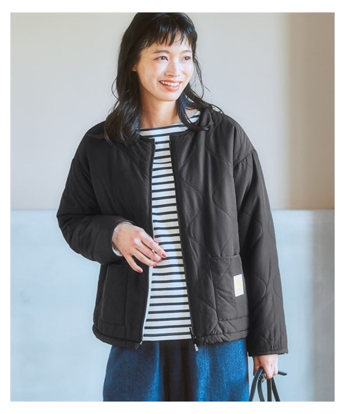 nissen（ニッセン）の「moz（モズ）中綿キルティングリバーシブル